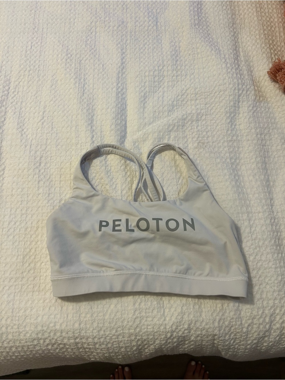 Lululemon Peloton Women's White Energy Sports Bra